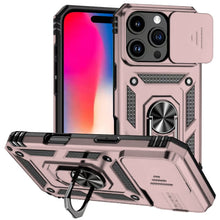 For iPhone 16 Pro 6.3in Case Shockproof Ringstand Lens Cover + Tempered Glass