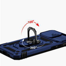 For iPhone 14 PRO MAX Case Shockproof Magnetic Ring Stand with Camera Lens Cover