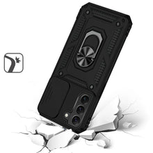 For Samsung S23 Case Shockproof Magnetic Ring Stand Cover with Camera Lens Cover