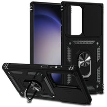 For Samsung Galaxy S24 Ultra Case Shockproof Magnet Ring Stand Camera Lens Cover