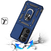 For Samsung S25 FE Case Shockproof RingStand Camera Lens Cover + Tempered Glass