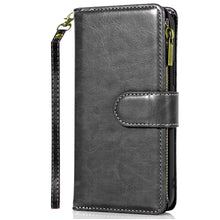 For Moto G 2025 Case Luxury Phone Wallet Card ID Zipper Holder + Tempered Glass