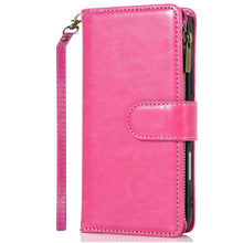For iPhone 16 PRO MAX Case Luxury Phone Wallet ID Zipper Holder + Tempered Glass