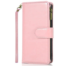 For Moto G Stylus 2025 Case Luxury Phone Wallet Zipper Holder + Tempered Glass
