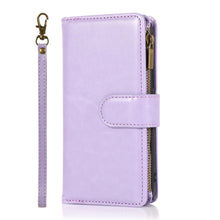 For iPhone 15 Pro Max Case Luxury Wallet ID Zipper Holder + 2 Screen Protectors