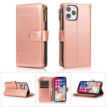 For Apple iPhone 11 Luxury Phone Wallet Card ID Zipper Money Holder Case Cover