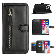 For REVVL 6X PRO 5G (2023) Case Premium Phone Wallet Card Holder Money Zipper