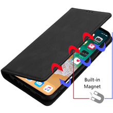 For iPhone 16 Plus 6.7in Case PU Leather ID Card Holder Wallet + Tempered Glass