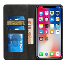 For iPhone 14 PRO MAX Case Vegan Leather ID Card Money Holder Phone Wallet Cover