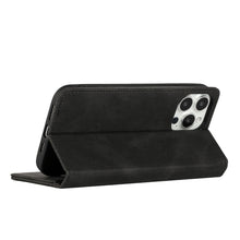 For iPhone 13 Pro Max Case Vegan Leather ID Card Money Holder Phone Wallet Cover