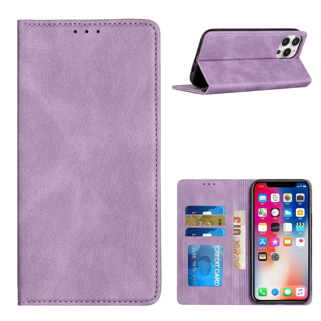 For Samsung A25 5G Case Phone Wallet Premium PU Vegan Leather + Tempered Glass