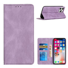 For Samsung Galaxy S24 Case PU Vegan Leather Wallet ID Card w/ Magnetic Closure