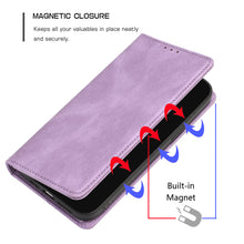 For Samsung Galaxy S24 Case PU Vegan Leather Wallet ID Card w/ Magnetic Closure