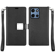 For Moto G 2025 Case Wallet ID Card Holder Phone Wallet Cover + Tempered Glass