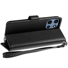 For Moto G 2025 Case Wallet ID Card Holder Phone Wallet Cover + Tempered Glass