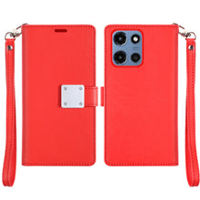 For Moto G 2025 Case Wallet ID Card Holder Phone Wallet Cover + Tempered Glass