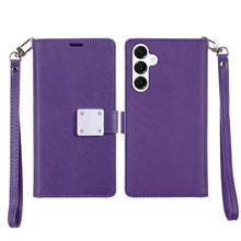 For Samsung A16 5G Case PU Leather Phone Wallet Extra Card Flap + Tempered Glass