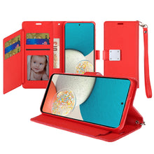 For iPhone 13/14 Case Wallet ID Card Holder Phone Wallet Cover + Tempered Glass
