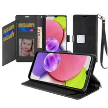 For Samsung S23 Ultra Case Wallet ID Card Holder Phone Wallet with Wrist-Strap