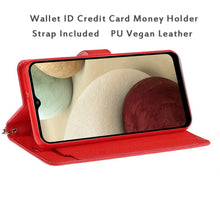 For iPhone 13/14 Case Wallet ID Card Holder Phone Wallet Cover + Tempered Glass