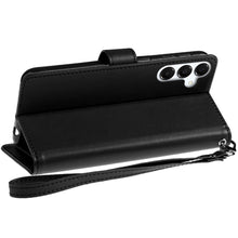 For Samsung A36 Case PU Leather Phone Wallet Extra Card Flap + Tempered Glass