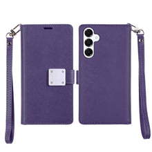 For Samsung A36 Case PU Leather Phone Wallet Extra Card Flap + Tempered Glass