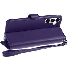 For Samsung A36 Case PU Leather Phone Wallet Extra Card Flap + Tempered Glass