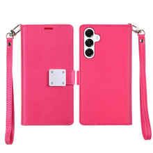 For Samsung A36 Case PU Leather Phone Wallet Extra Card Flap + Tempered Glass