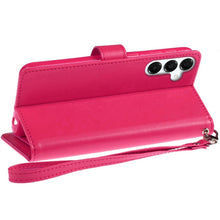 For Samsung A36 Case PU Leather Phone Wallet Extra Card Flap + Tempered Glass