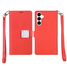 For Samsung A36 Case PU Leather Phone Wallet Extra Card Flap + Tempered Glass