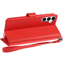 For Samsung A36 Case PU Leather Phone Wallet Extra Card Flap + Tempered Glass