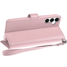 For Samsung A36 Case PU Leather Phone Wallet Extra Card Flap + Tempered Glass
