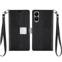 For Cricket Debut S3 Case PU Leather Phone Wallet Extra Card Flap and Wristlet