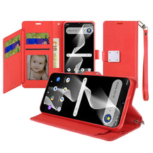 For Cricket Debut S3 Case PU Leather Phone Wallet Extra Card Flap and Wristlet