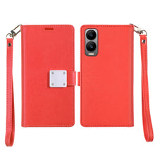 For Cricket Debut S3 Case PU Leather Phone Wallet Extra Card Flap and Wristlet