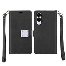 For Samsung S25 Edge Case PU Leather Wallet w/ Extra Card Flat + Tempered Glass