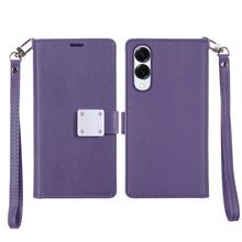 For Samsung S25 Edge Case PU Leather Wallet w/ Extra Card Flat + Tempered Glass