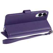 For Samsung S25 Edge Case PU Leather Wallet w/ Extra Card Flat + Tempered Glass