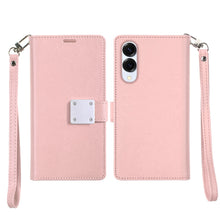 For Samsung S25 Edge Case PU Leather Wallet w/ Extra Card Flat + Tempered Glass
