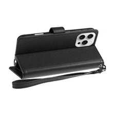 For iPhone 16 PRO MAX Case PU Leather Wallet Extra Card Flap + Tempered Glass