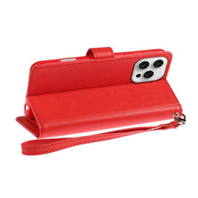 For iPhone 16 PRO MAX Case PU Leather Wallet Extra Card Flap + Tempered Glass