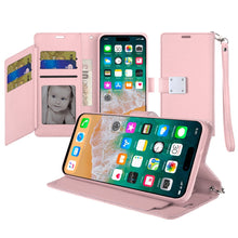 For iPhone 16 PRO MAX Case PU Leather Wallet Extra Card Flap + Tempered Glass