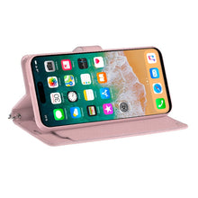 For iPhone 16 PRO MAX Case PU Leather Wallet Extra Card Flap + Tempered Glass