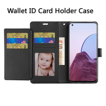 For Moto G Play 2024 Case PU Leather Wallet Extra Card Flap + Tempered Glass
