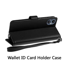 For Moto G Play 2024 Case PU Leather Wallet Extra Card Flap + Tempered Glass
