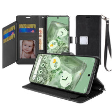 For Google Pixel 9/ 9 Pro 6.3 inch Case PU Leather Phone Wallet Extra Card Flap