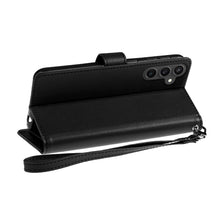 For Samsung Galaxy S24 FE Case PU Leather Wallet w/ Extra Card Flat Wrist strap