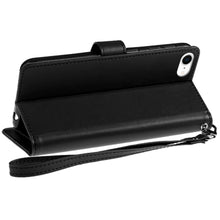 For iPhone 16e Case Wallet ID Card Holder Phone Wallet Cover + Tempered Glass
