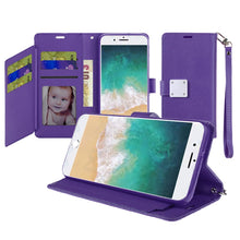 For iPhone 16e Case Wallet ID Card Holder Phone Wallet Cover + Tempered Glass