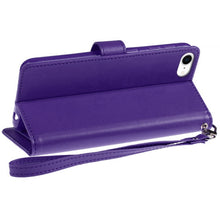 For iPhone 16e Case Wallet ID Card Holder Phone Wallet Cover + Tempered Glass